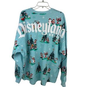 Disneyland Resort Light Blue Christmas Holiday Spirit Jersey - Adult Size XL